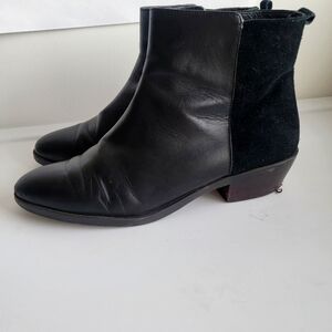 Coach Carmen Black Ankle Booties